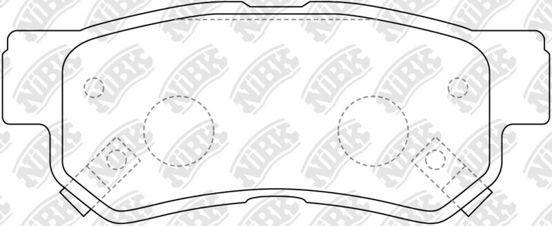 D863 BECKARNLEY  BRAKE PADS REAR