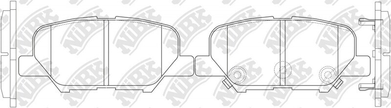D1679 BENDIX  BRAKE PADS REAR