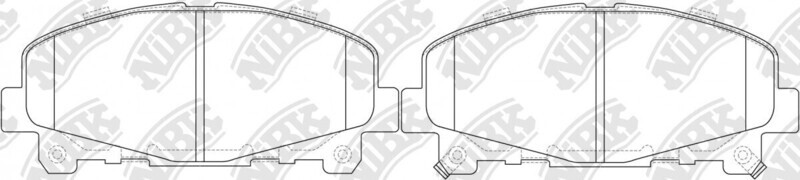 D2051 IFK  BRAKE PADS FRONT