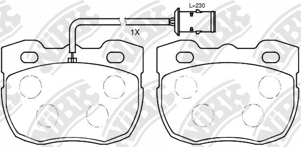 D520 BENDIX  BRAKE PADS FRONT