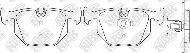 D548 SANAVO  BRAKE PADS REAR