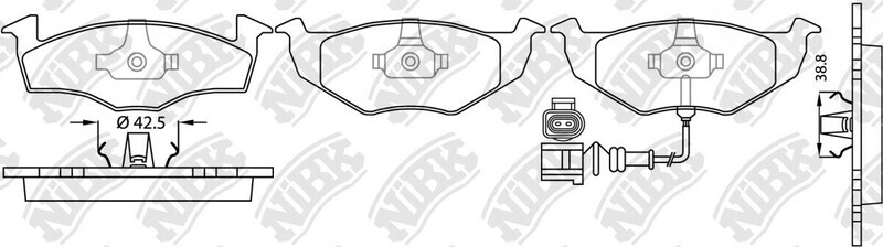 D694 FARET  BRAKE PADS FRONT