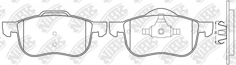 D794 HUARUIFENG  BRAKE PADS FRONT