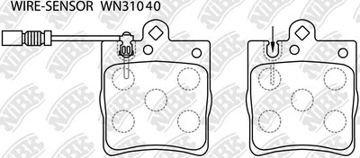 D873 TIBAO  BRAKE PADS REAR