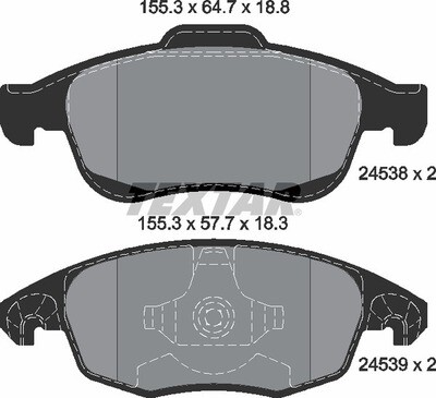 D1717 RB WOLF  BRAKE PADS FRONT