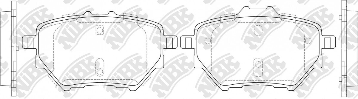 D1891 HUARUIFENG  BRAKE PADS REAR