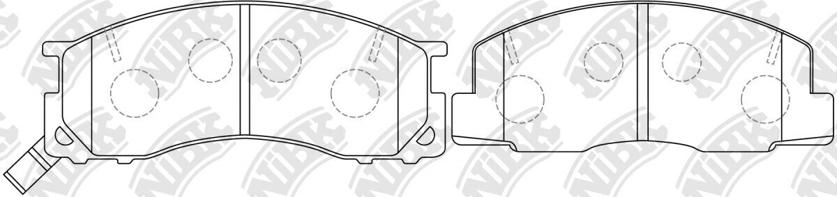 D615 PARTS MASTER  BRAKE PADS FRONT