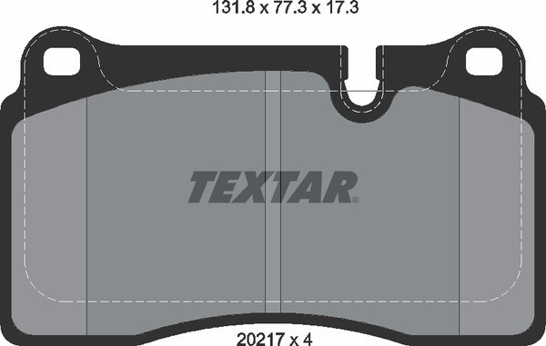 20217 TEXTAR BRAKE PADS FRONT