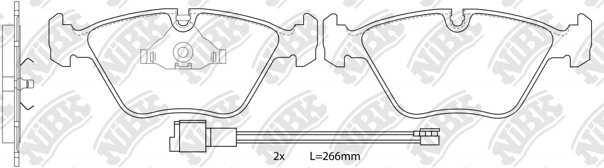 SP152 NAQIN  BRAKE PADS FRONT