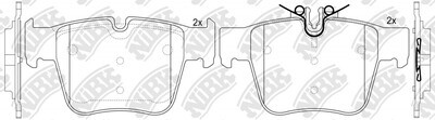 D1872 ZHEN ZHI DA  BRAKE PADS REAR