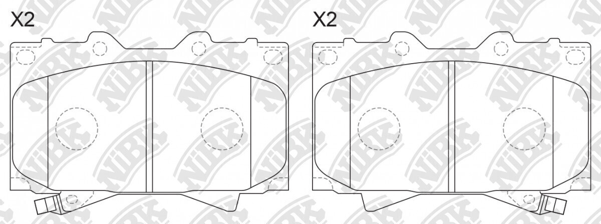 D812 PROTECH  BRAKE PADS FRONT