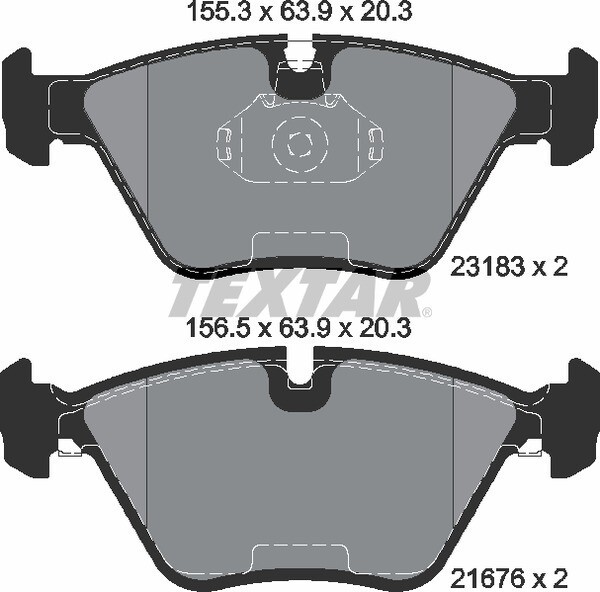 23183 TEXTAR  BRAKE PADS FRONT