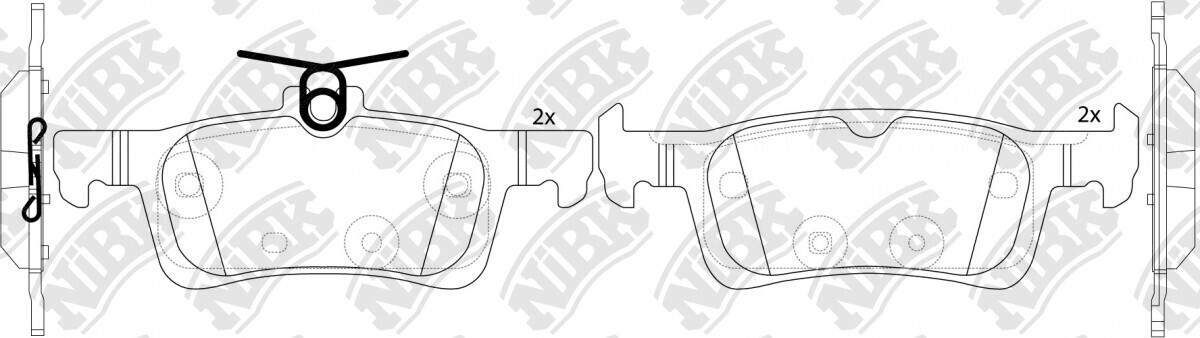 D1890 IFK  BRAKE PADS REAR