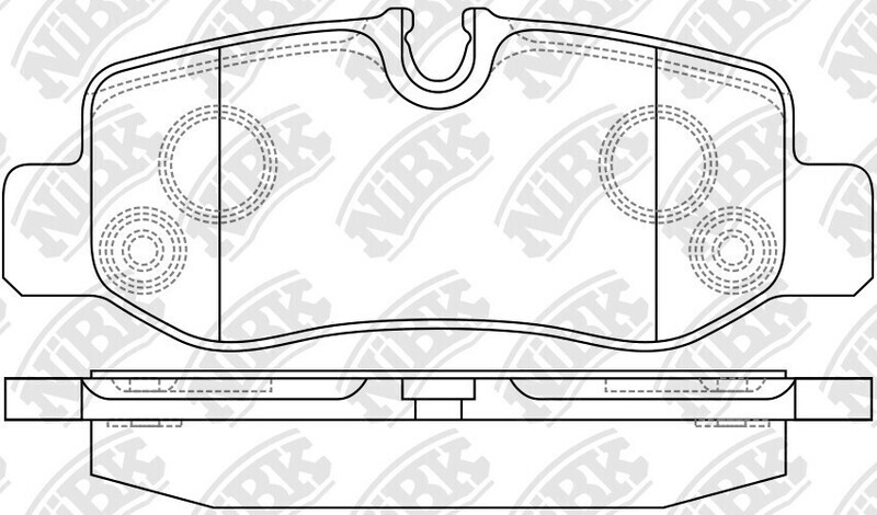 D1893 GEK  BRAKE PADS REAR