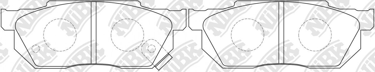 D256 SUPER PARTS  BRAKE PADS FRONT