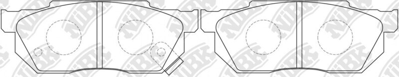 D256 SUPER PARTS  BRAKE PADS FRONT
