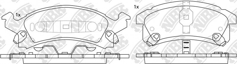 D506 BLM BRAKE PADS FRONT