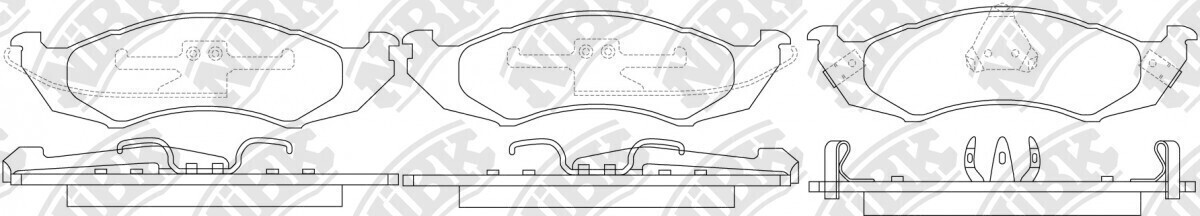 D576 BECKARNLEY  BRAKE PADS FRONT