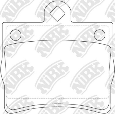 D739 LIBERTY FRICTION  BRAKE PADS REAR