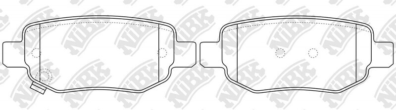 D1673 BROTHERS  BRAKE PADS REAR
