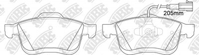 D1721 DUCHI  BRAKE PADS FRONT