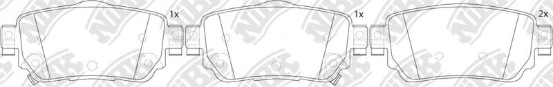 D1965 NILSN  BRAKE PADS REAR