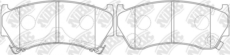 D668 COMPONENTS BRAKE PADS FRONT