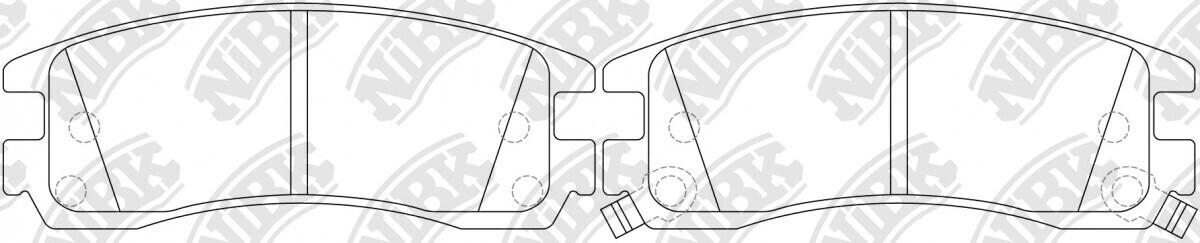 D698 BECKARNLEY  BRAKE PADS REAR
