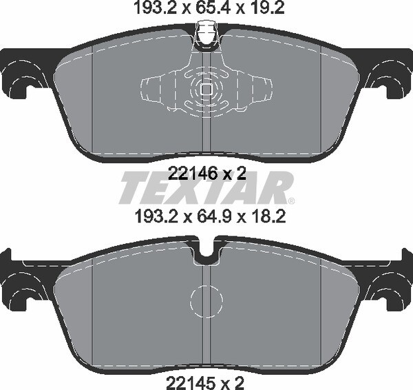22146 TEXTAR BRAKE PADS FRONT