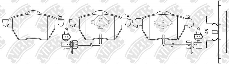 D736 KITPRO  BRAKE PADS FRONT