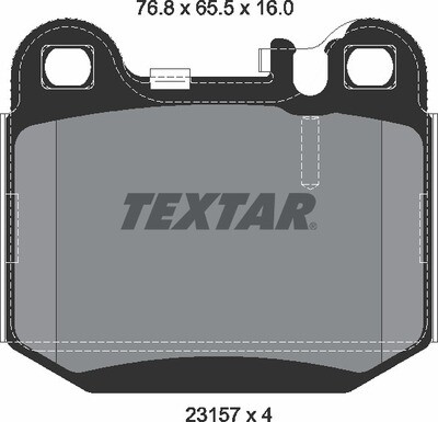 1634201120 MERCEDES BENZ  BRAKE PADS REAR