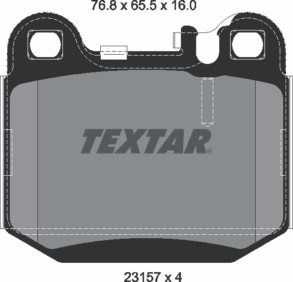 1634201120 MERCEDES BENZ  BRAKE PADS REAR