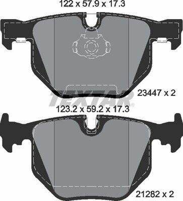 23447 TEXTAR BRAKE PADS REAR