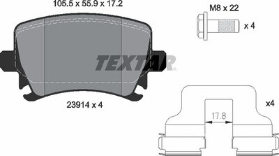 23914 SUPER GRIP  BRAKE PADS REAR
