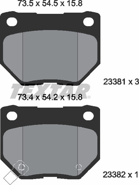 CE461 VGX  BRAKE PADS REAR