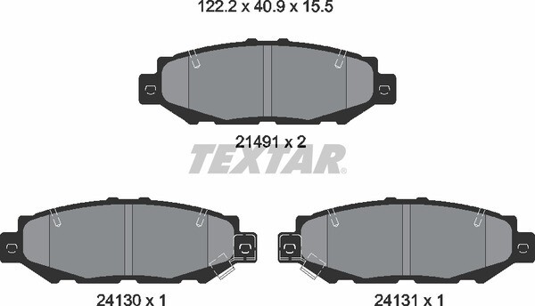 AT572 ATE  BRAKE PADS REAR 13.0464-2275.2