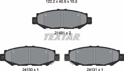 AT572 ATE  BRAKE PADS REAR 13.0464-2275.2