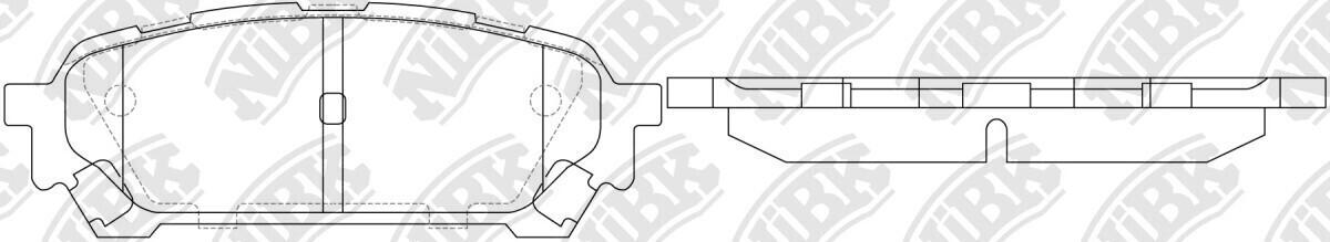 D1004 KELITE  BRAKE PADS REAR