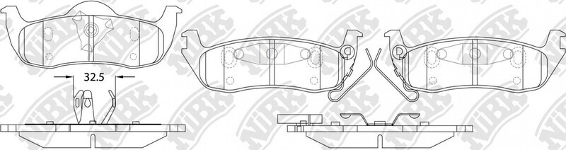 D1041 OE FIT  BRAKE PADS REAR