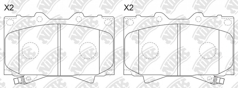D812 BENDIX  BRAKE PADS FRONT