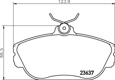 GX601 MONROE  BRAKE PADS FRONT