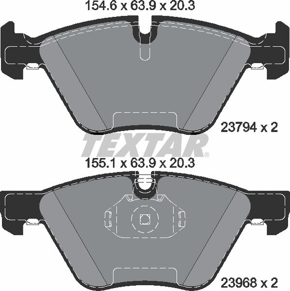 23794 TEXTAR  BRAKE PADS FRONT