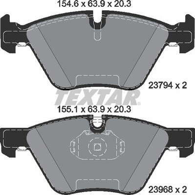 23794 TEXTAR  BRAKE PADS FRONT