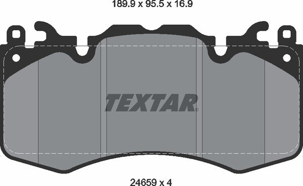 24659 TEXTAR BRAKE PADS FRONT