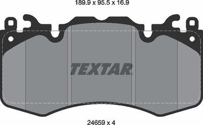 24659 TEXTAR BRAKE PADS FRONT