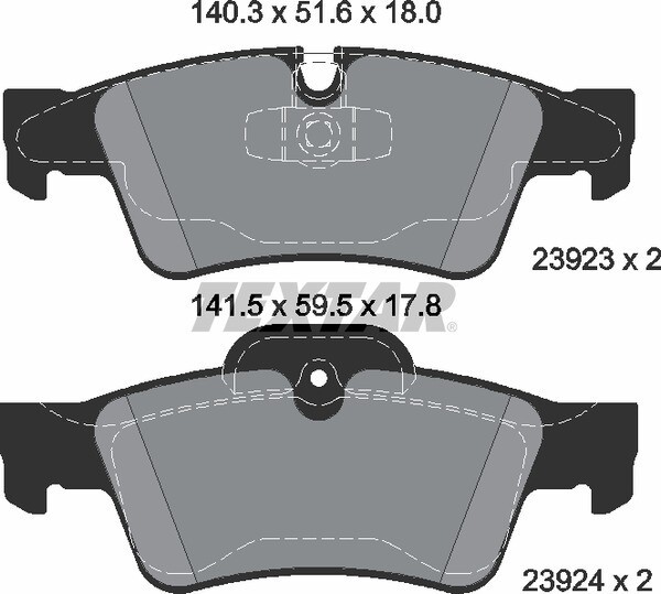 23923 FRAS-ME  BRAKE PADS REAR