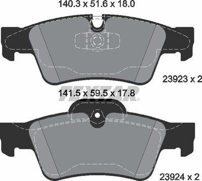 23923 FRAS-ME  BRAKE PADS REAR