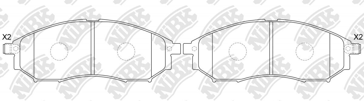 D888 CARQUEST  BRAKE PADS FRONT