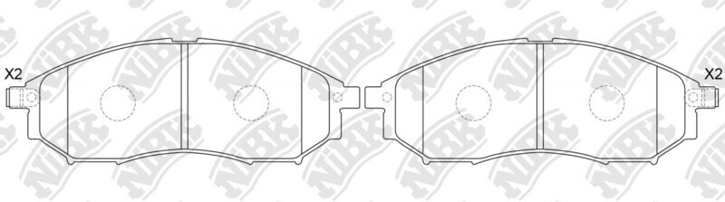 D888 CARQUEST  BRAKE PADS FRONT