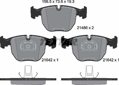 21486 TEXTAR  BRAKE PADS FRONT